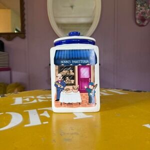 Nonni's Storefront - Vintage Ceramic Canister with Lid Retro kitchen‎